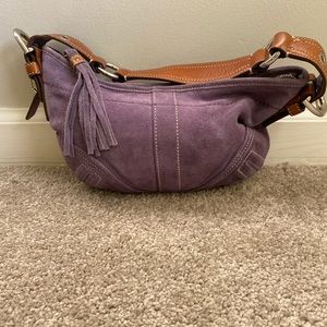 Purple Petite Coach Purse